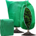 Plant Frost Protection Cover with Zipper and Drawstring Base for  Gardens