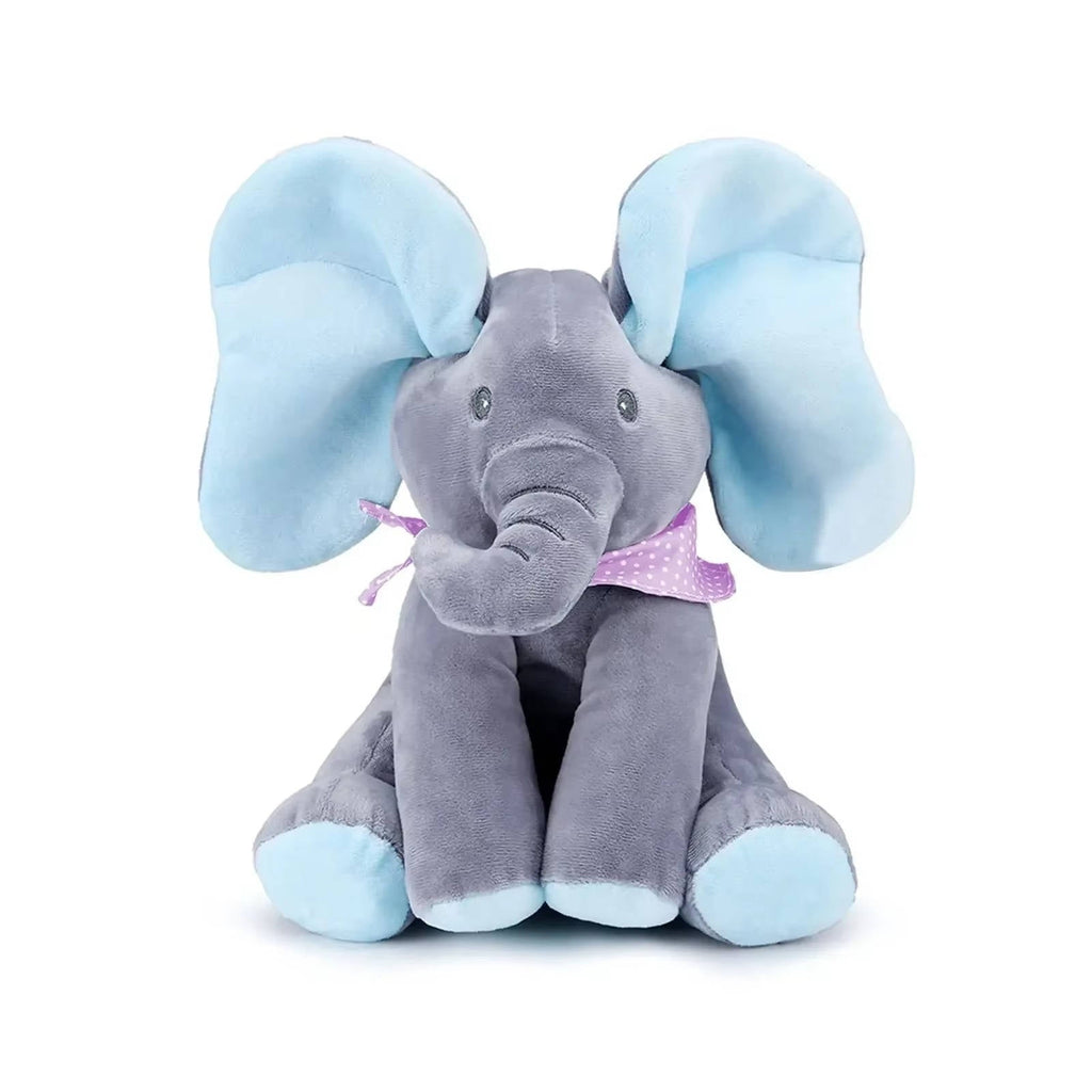 Interactive Plush Elephant with Peekaboo Action and Singing Sounds for Toddlers