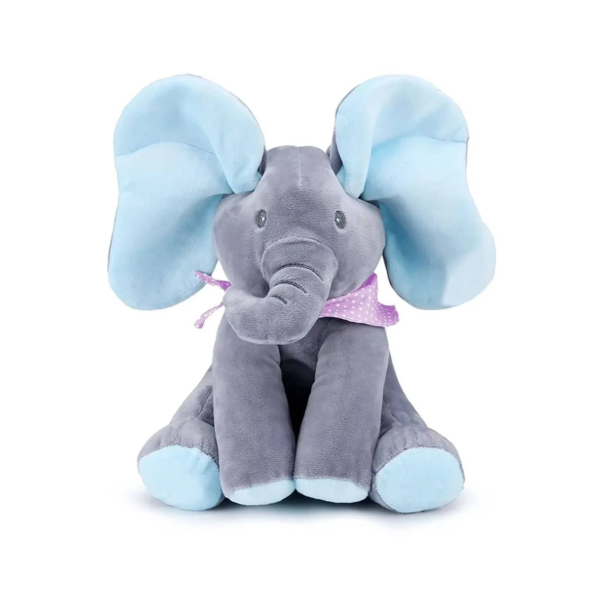 Interactive Plush Elephant with Peekaboo Action and Singing Sounds for Toddlers