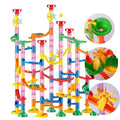 Marble Run Construction Set with 133 Pieces and Button Release  Funnel