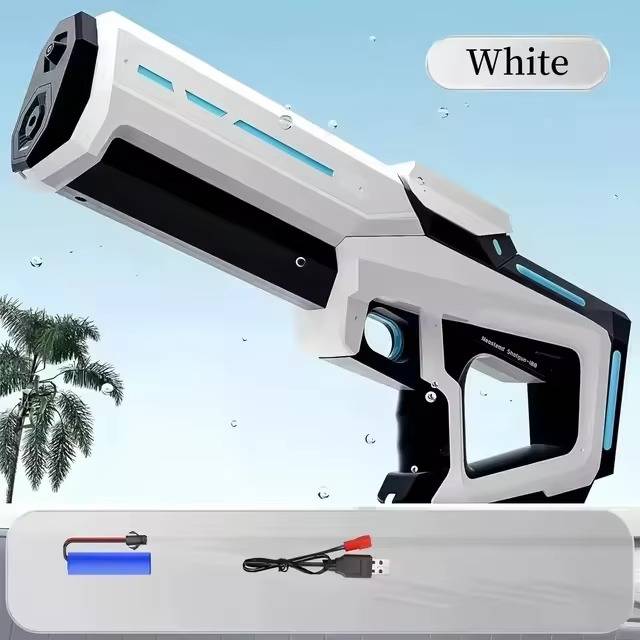 Motorized Water Gun with Auto Suction and 8-10 Meter Range, 500mAh  Battery