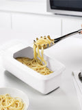 Microwave Pasta Cooker with Built-In Strainer Lid and Cool Grip  Handles