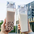 Milk Carton Water Bottle with Leak Proof Twist Lid and Wide Mouth  Opening
