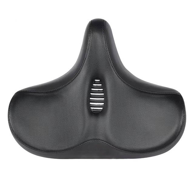 Memory Foam Bike Saddle with Hollow Grid Ventilation and Dual Spring Shock  Absorption