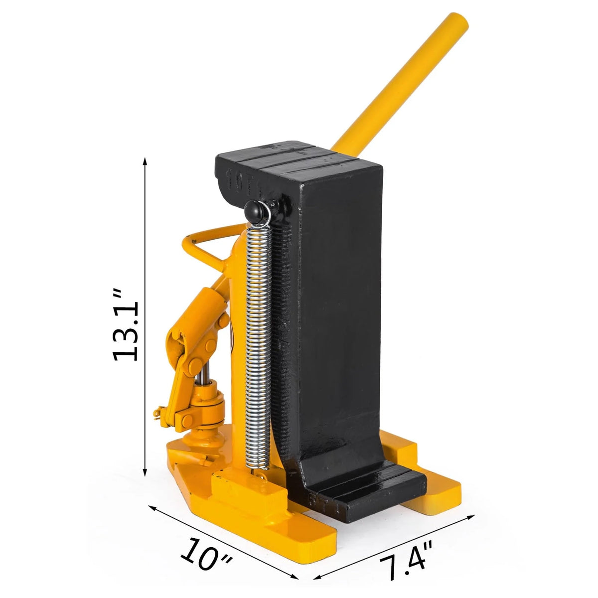 VEVOR Toe Jack Lift Hydraulic Machine Toe Jack Lift Air Hydraulic Toe Jack Proprietary Heat-Treated Steel (10 Ton Yellow)