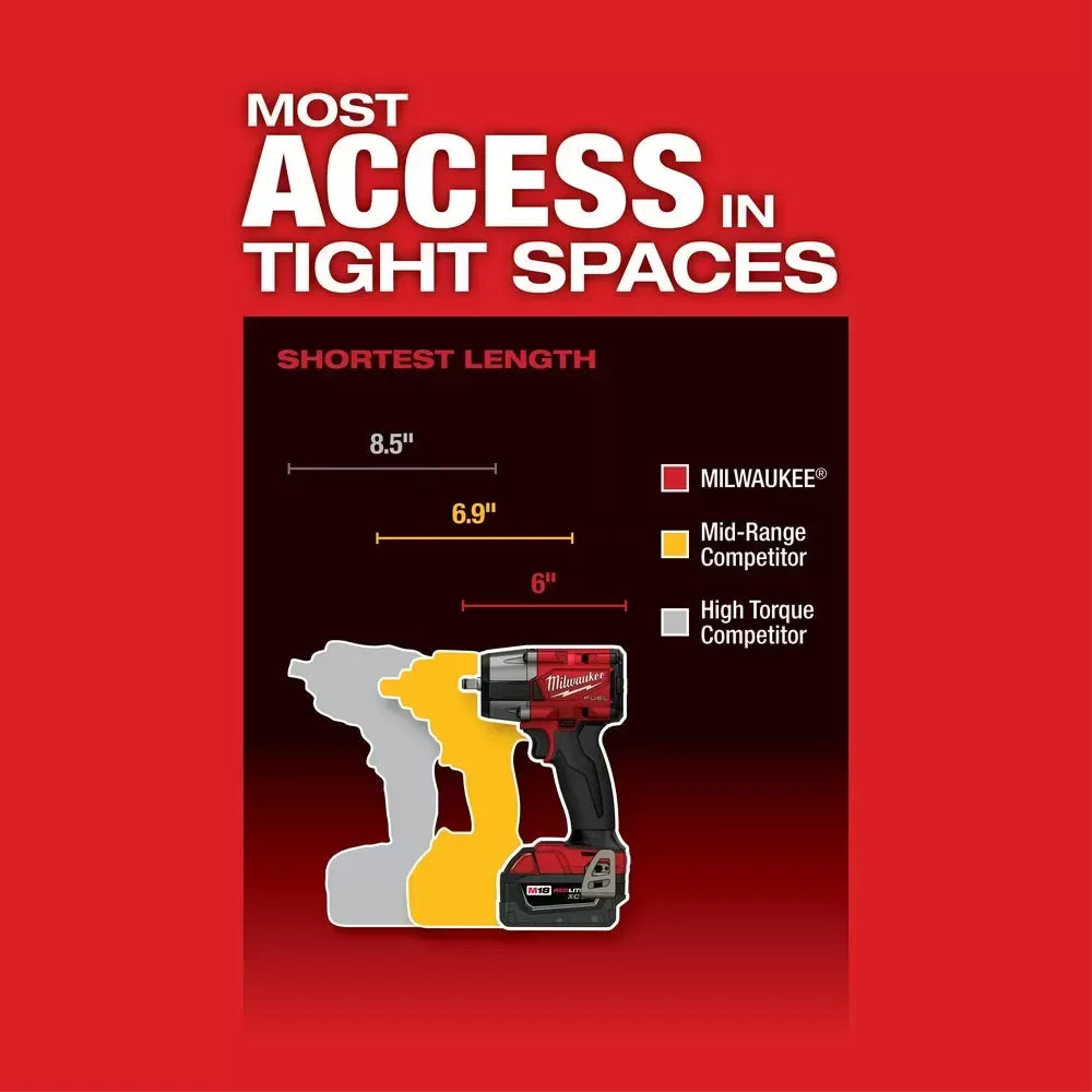 Milwaukee Pre-Sale 2960-20 M18 FUEL 18V 3/8 Cordless Mid-Torque Impact Wrench -Bare Tool