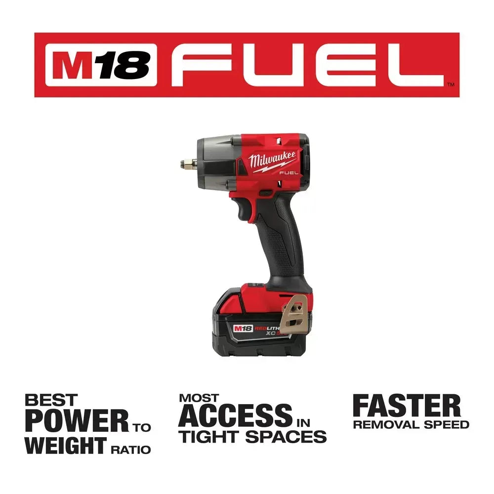 Milwaukee Pre-Sale 2960-22R M18 FUEL 18V 3/8 Mid-Torque Impact Wrench w/ Ring Kit
