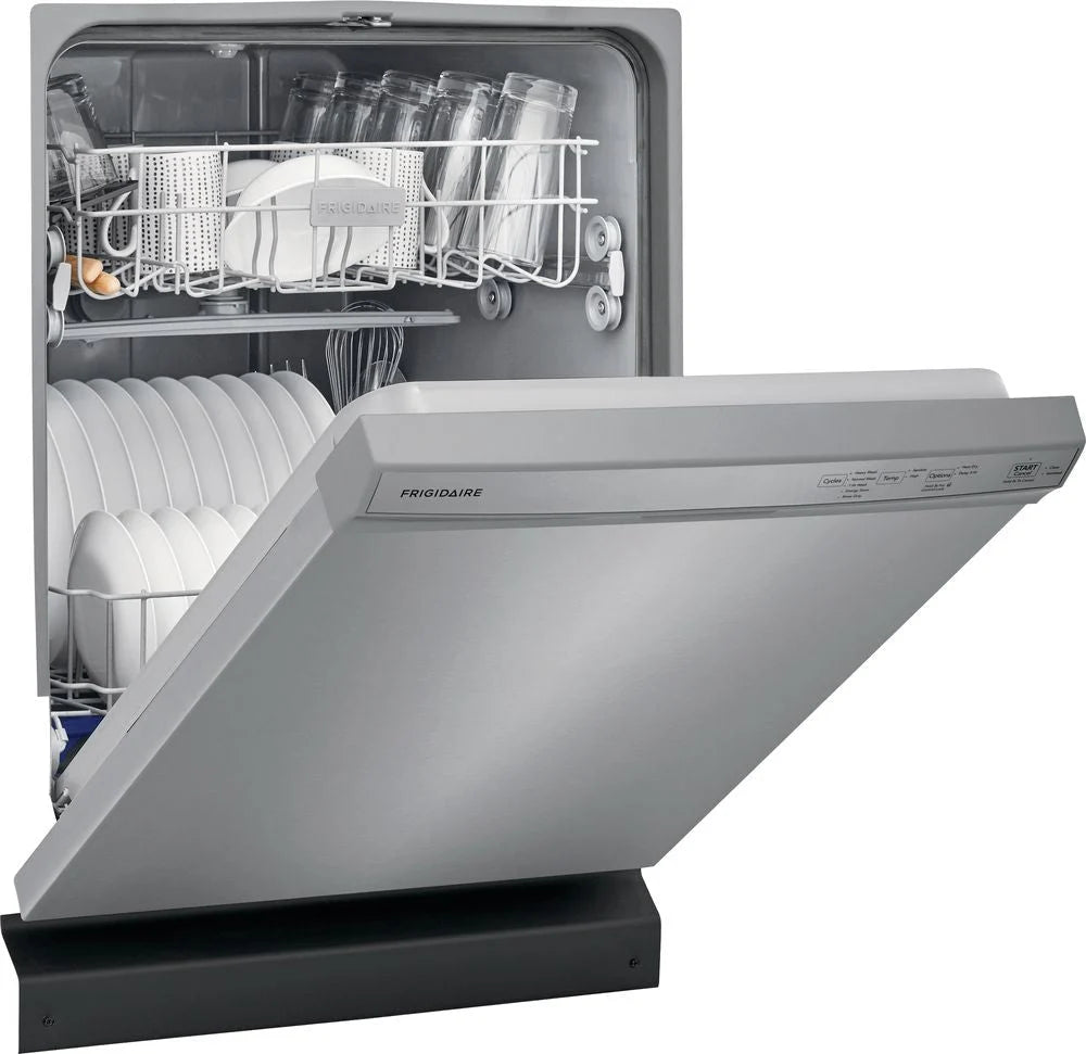 Frigidaire - 24 Front Control Tall Tub Built-In Dishwasher - Stainless steel
