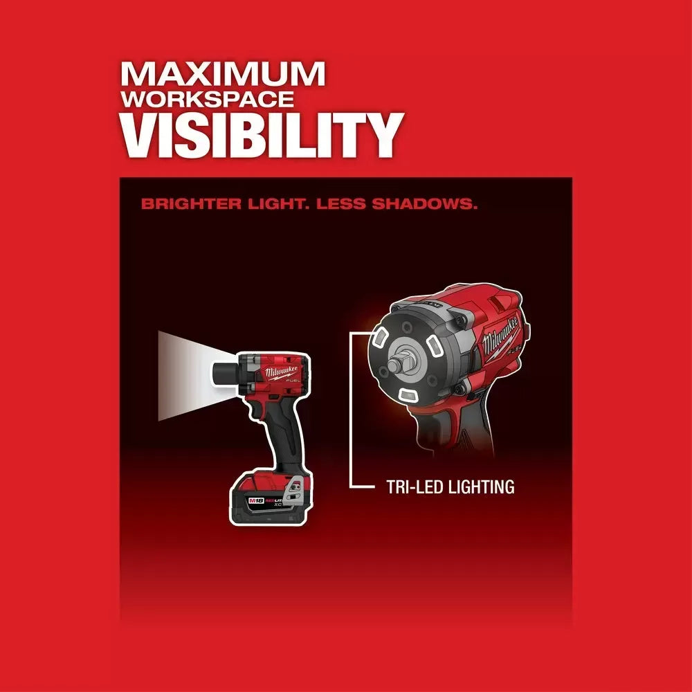 Milwaukee Pre-Sale 2854-22R M18 FUEL 18V 3/8 Compact Impact Wrench w/ Friction Ring Kit
