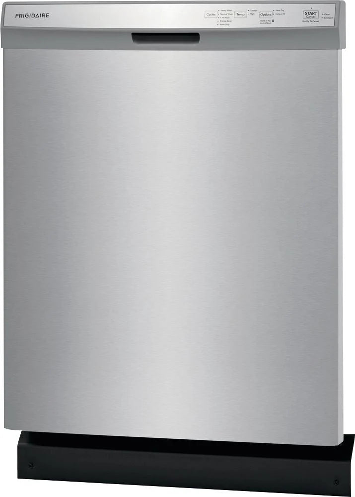 Frigidaire - 24 Front Control Tall Tub Built-In Dishwasher - Stainless steel