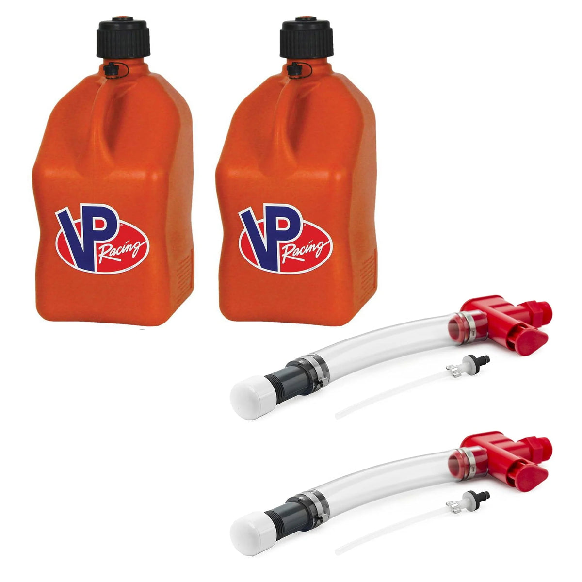 VP Racing 2 No Spill Fuels Hoses Control with 2 Racing Containers