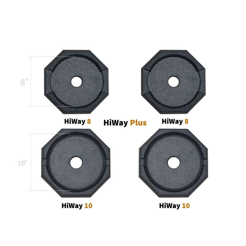 SnapPad HiWay RV Accessories Permanently Attached Leveling Jack Pad, 4 Pack