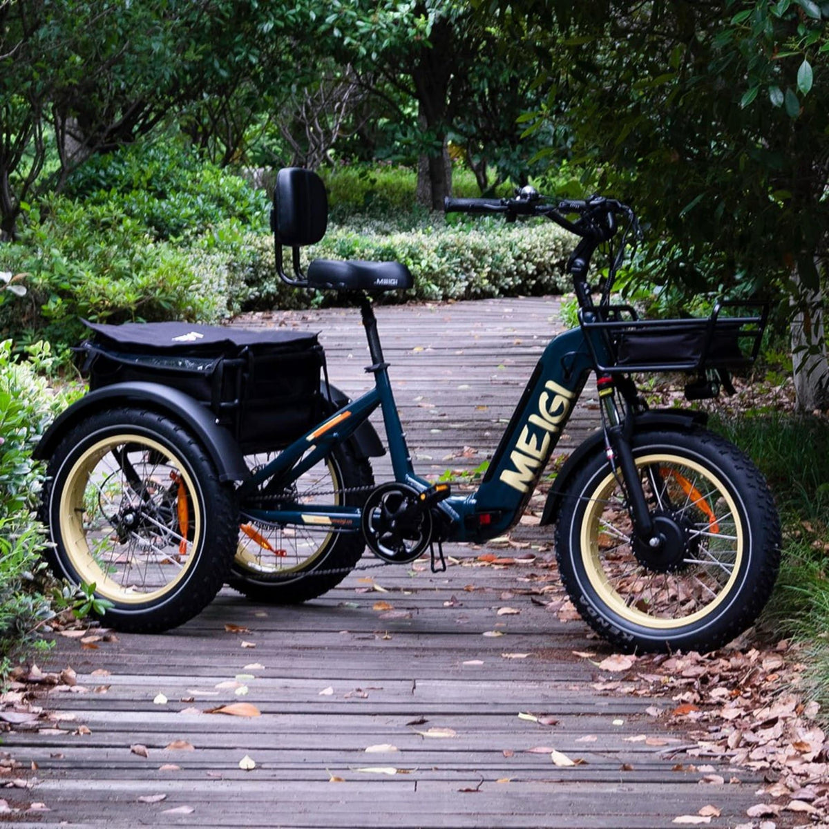 20-Inch 48V 750W Foldable Fat-Tire Electric Trike, 330-Lb. Capacity