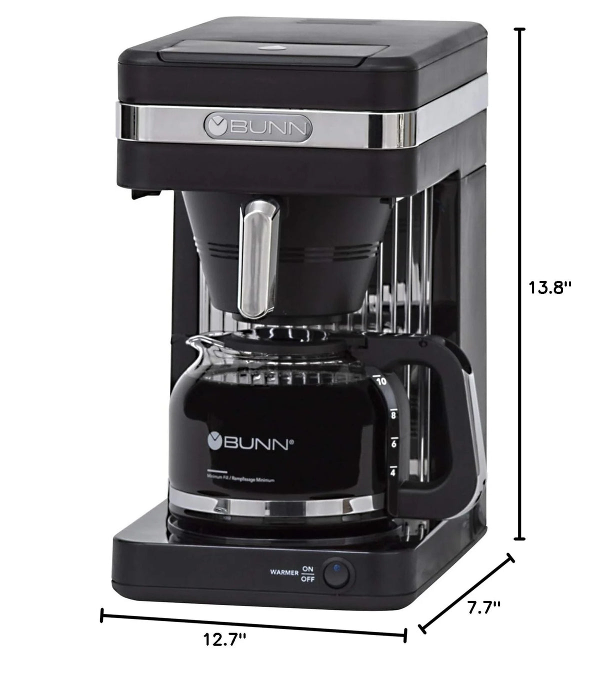 BUNN CSB2B Speed Brew Elite 10-Cup Coffee Maker, Black/SST
