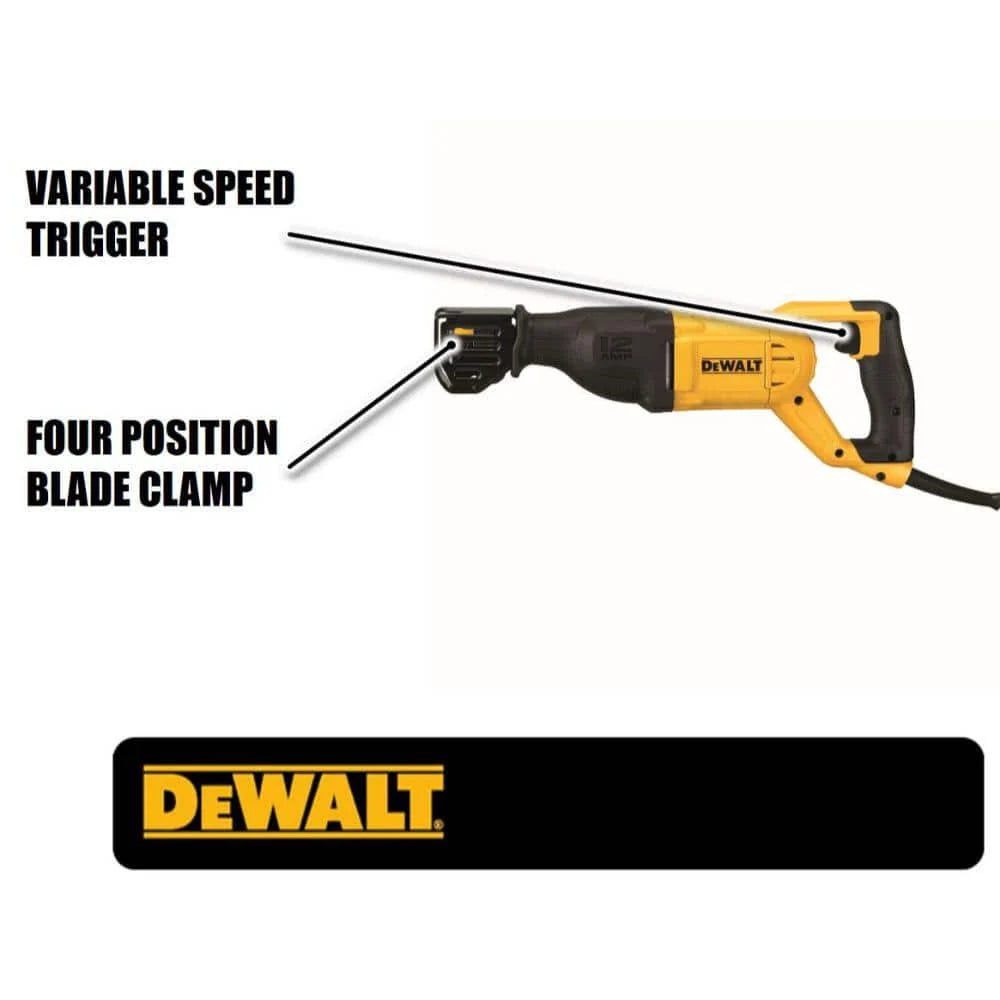 12 Amp Corded Reciprocating Saw DWE305