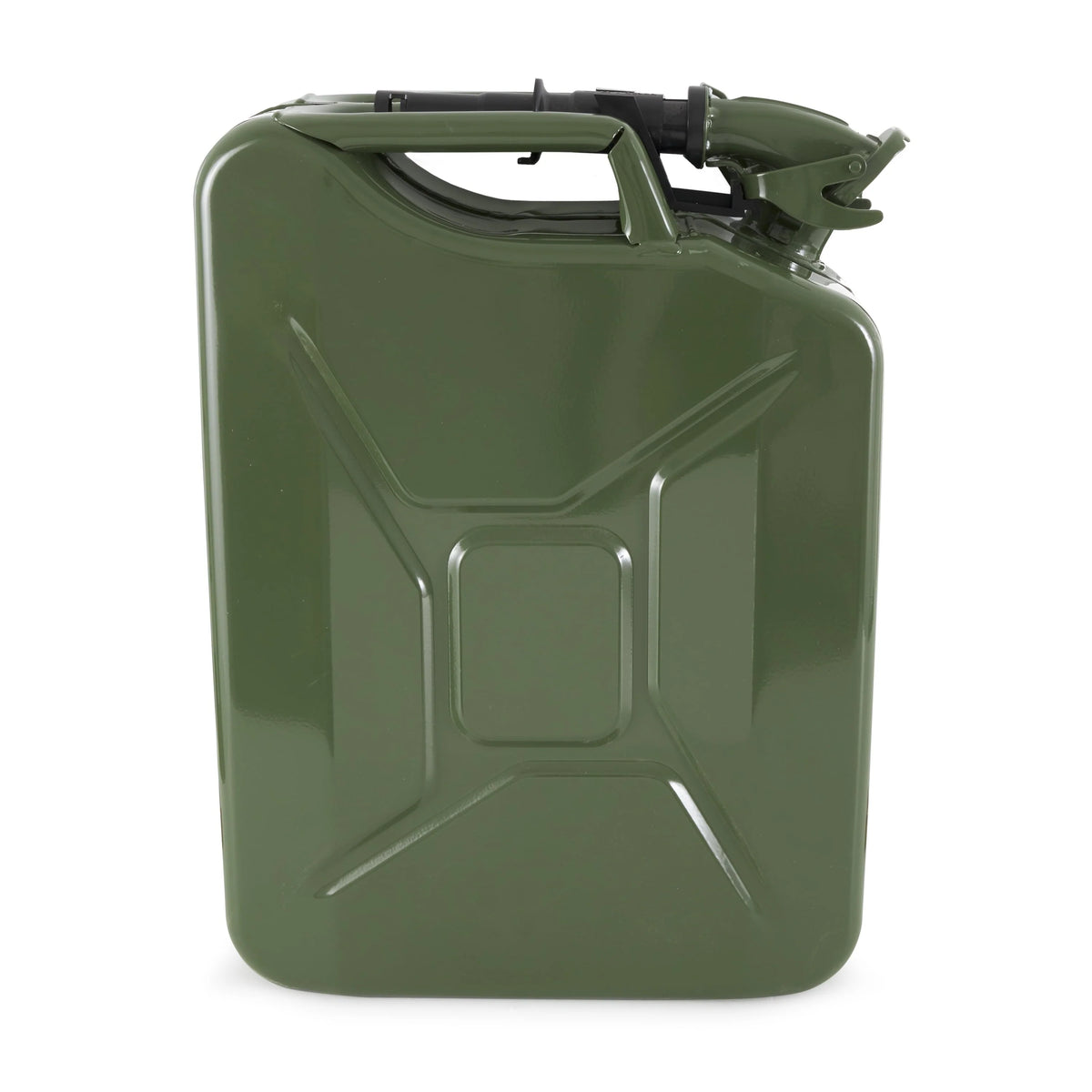 Wavian 3012 20 Liter Military Style NATO Jerry Fuel Can and Spout, Green