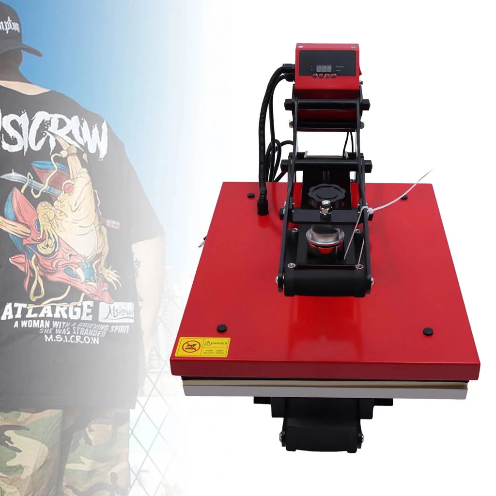 16 x 20 Clamshell Semi-Auto Open Heat Press Machine Slide Out Function Heavy Heat Press Machine