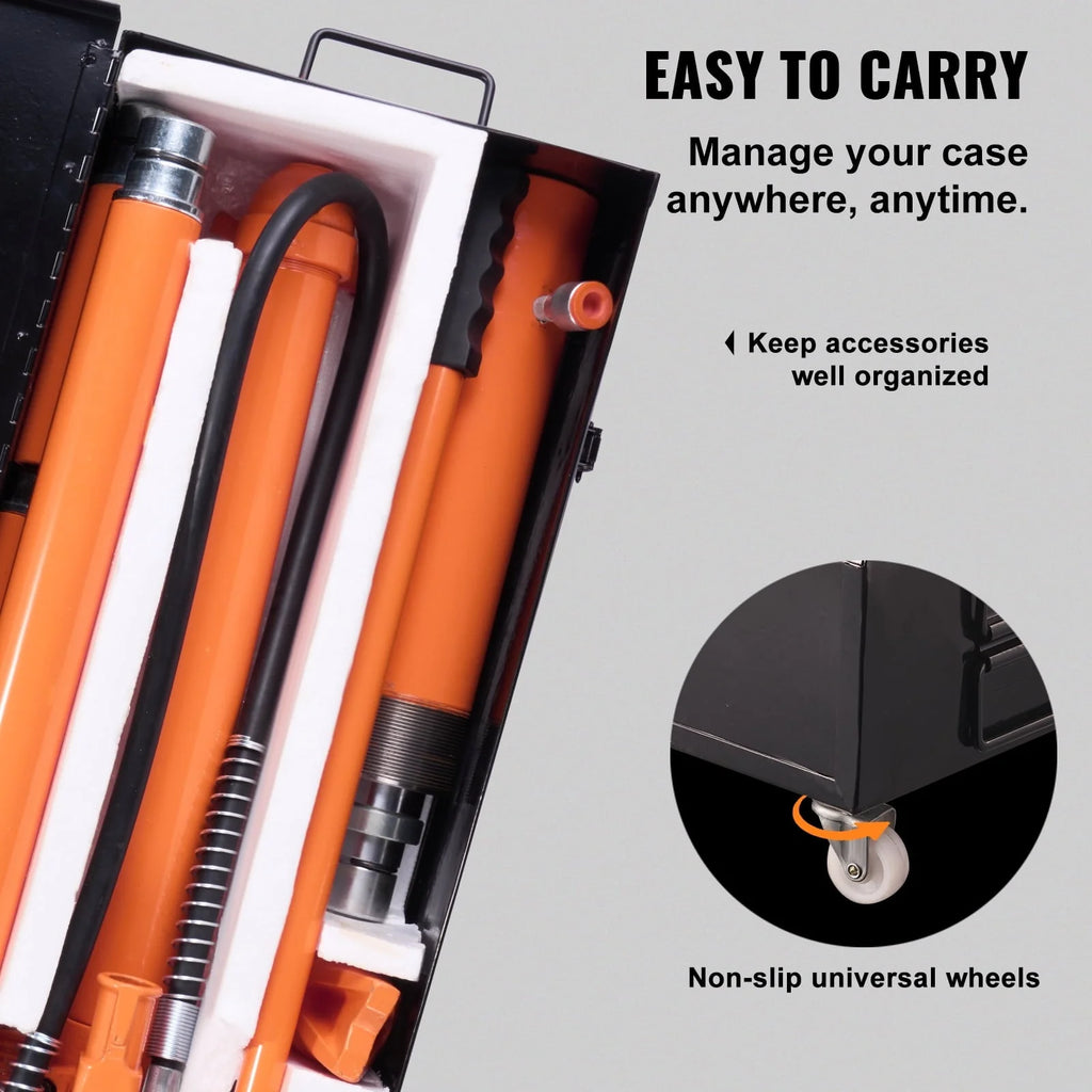 BENTISM 20 Ton Porta Power Kit Hydraulic Jack Air Pump Lift Ram All-In-One Portable Auto Body Frame Repair Power Tool