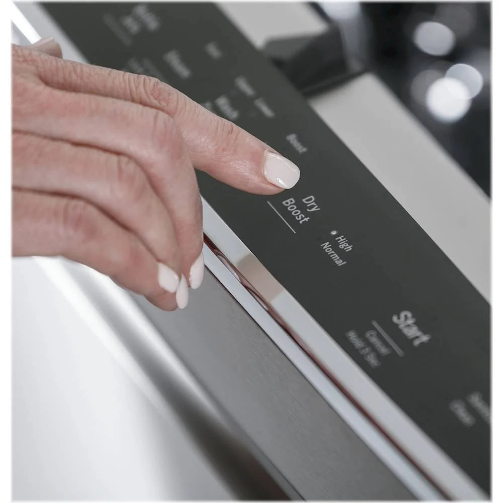 GE Profile - Stainless Steel Interior Fingerprint Resistant Dishwasher with Hidden Controls - Stainless steel