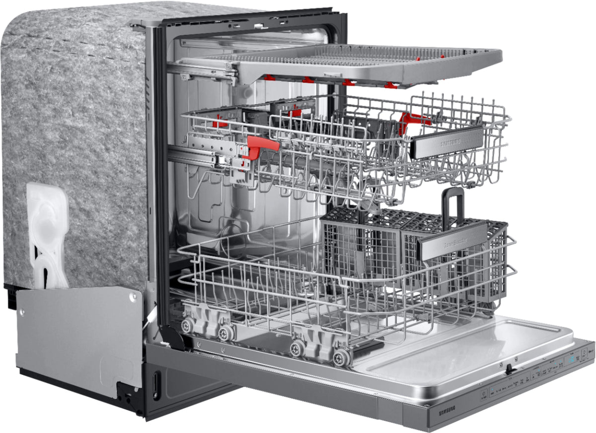 Samsung - Linear Wash 24 Top Control Built-In Dishwasher with AutoRelease Dry, 39 dBA - Stainless steel
