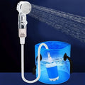 Portable Water Pump Shower with Rechargeable Battery and Adjustable Pressure