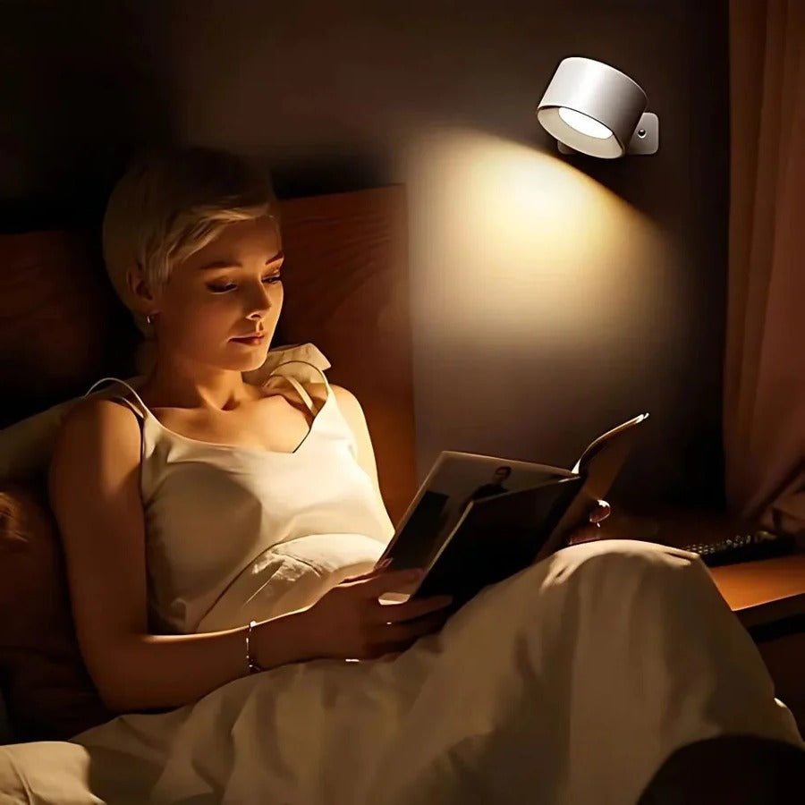 Magnetic Rechargeable Wall Light with 360 Degrees Rotation and Touch Controls, USB-C Charging