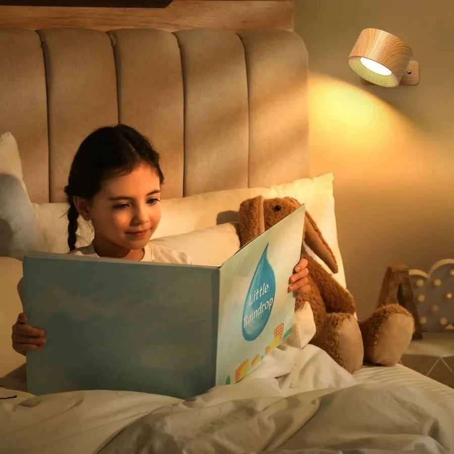 Magnetic Rechargeable Wall Light with 360 Degrees Rotation and Touch Controls, USB-C Charging