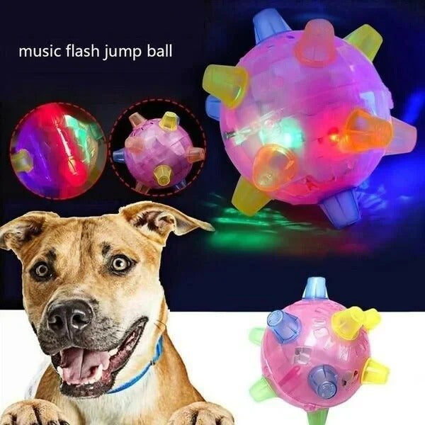 Interactive Jumping Activation Ball for Dogs – Automatic Movement Toy