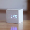 Modern Digital Wood-Style Clock with Hidden LED Display for Minimalist Home Décor