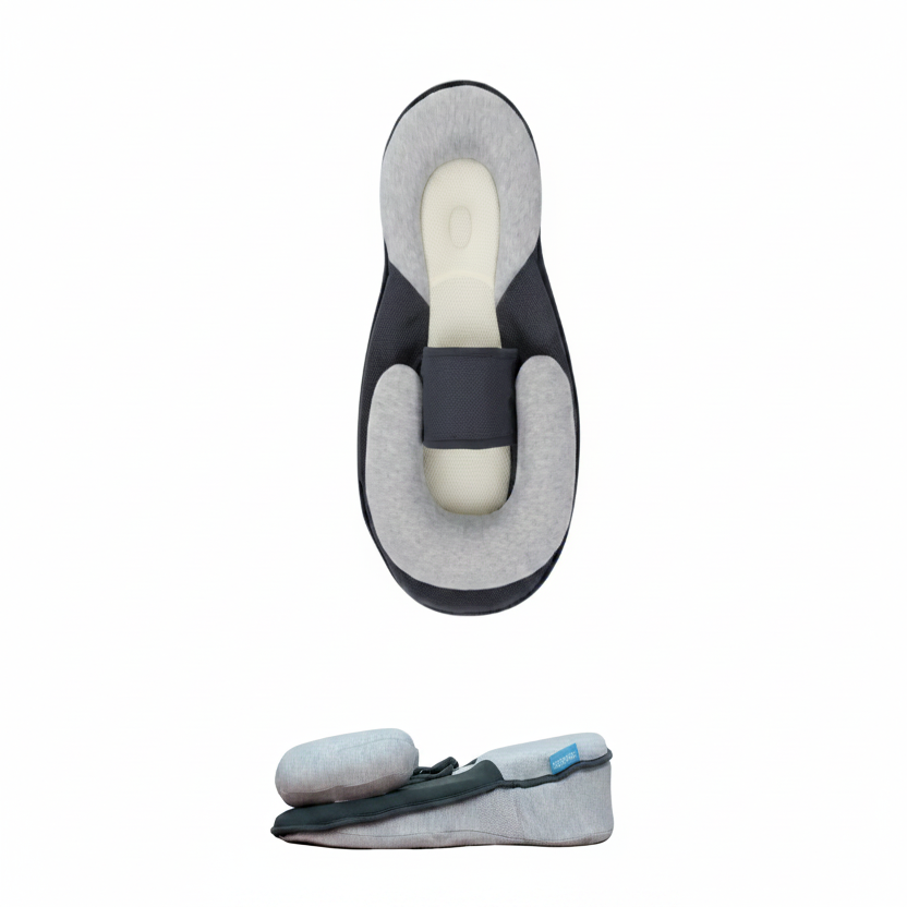 Inclined Baby Bed with Wrap Belt and Anti Roll Sides, 10 Degree  Angle