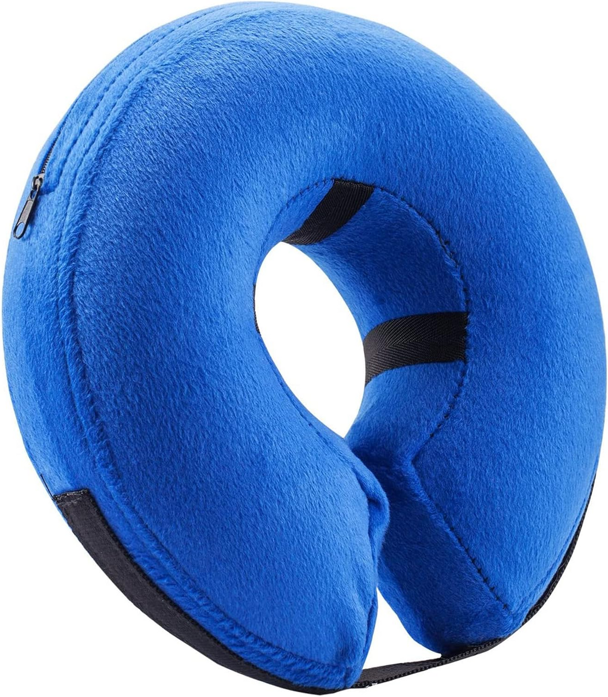 Inflatable Pet Cone Collar with Inner Loop and Adjustable Air Valve, Large