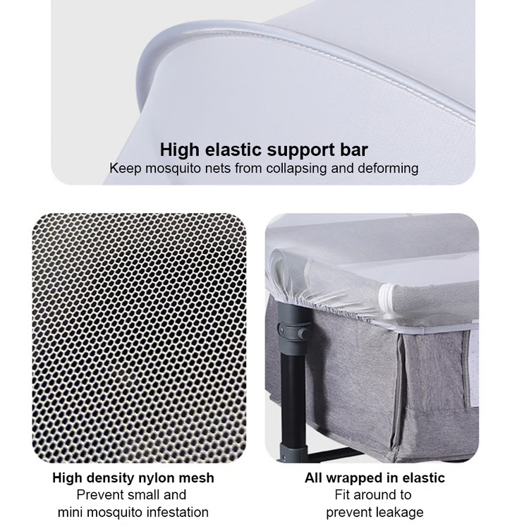 Pop Up Mosquito Net for Cribs and Bassinets with Breathable Mesh