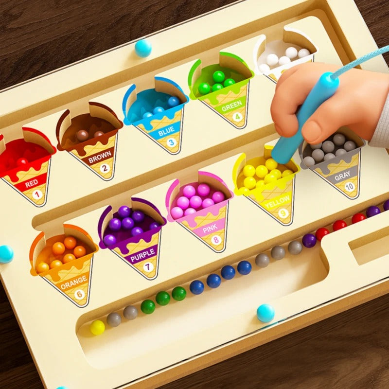 Kids Magnetic Bead Puzzle Maze Toy for Fun and Skill Building