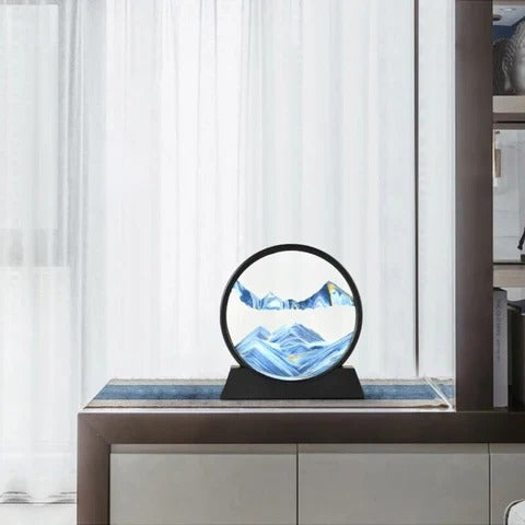 Moving Sea Sand Art Display for Desktop and Decorative Use