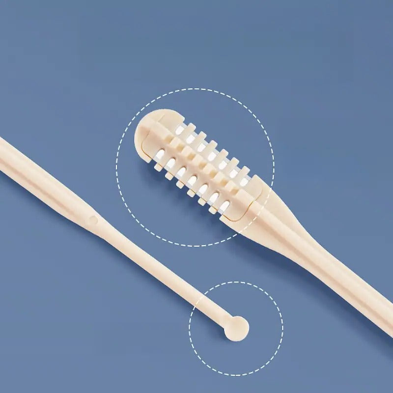 Nose Hair Trimmer with 360-Degree Rotating Head and Handheld  Grip