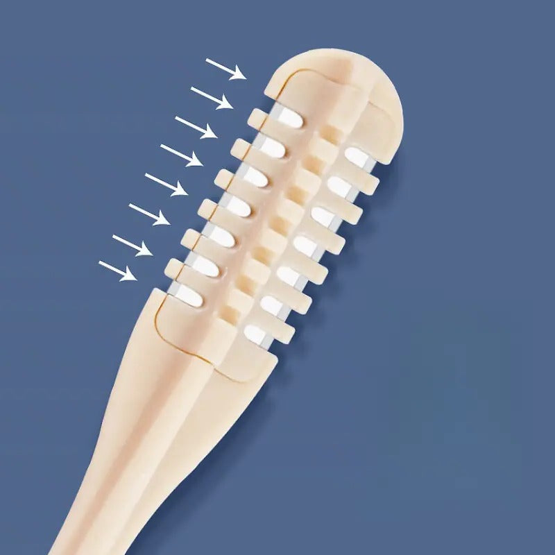 Nose Hair Trimmer with 360-Degree Rotating Head and Handheld  Grip