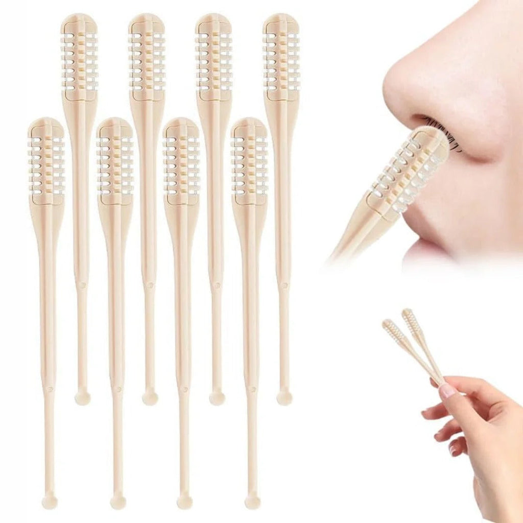 Nose Hair Trimmer with 360-Degree Rotating Head and Handheld  Grip
