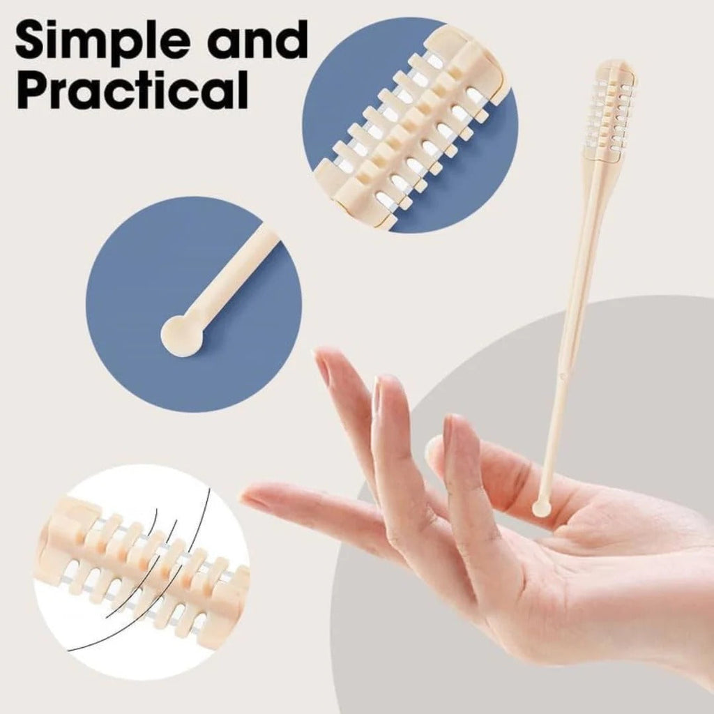 Nose Hair Trimmer with 360-Degree Rotating Head and Handheld  Grip