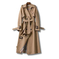 Long Trench Coat with Adjustable Fit for Everyday Wear