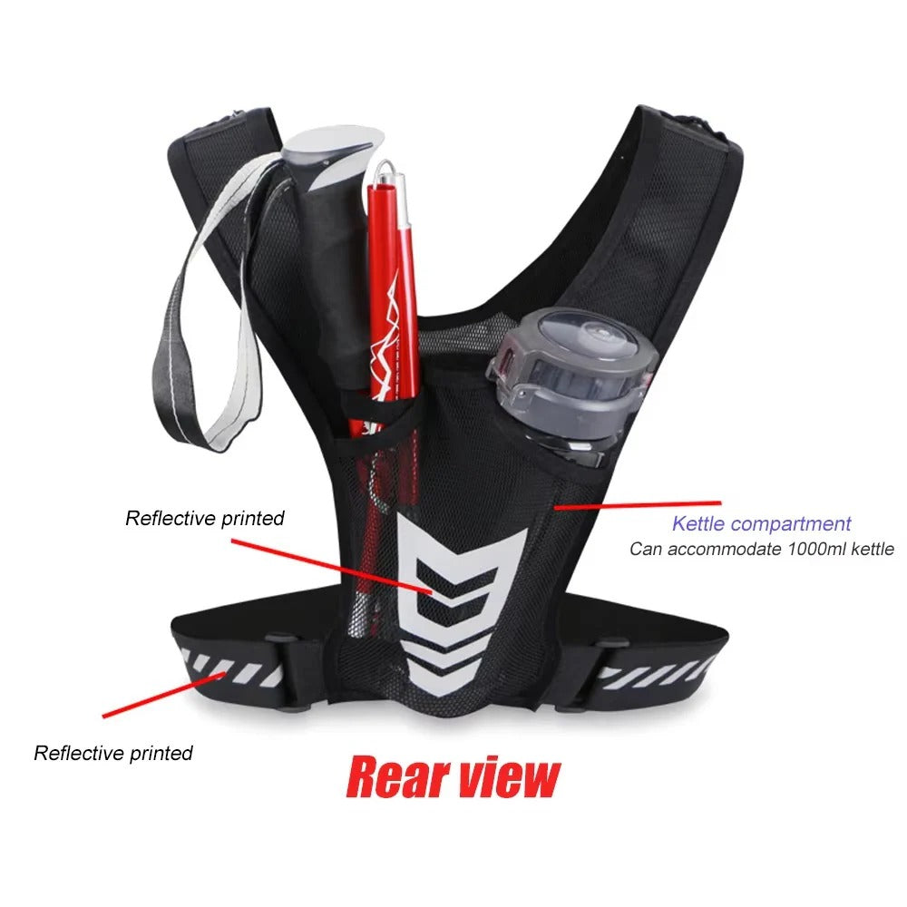Phone Holder Vest With Adjustable Fit and Multi-Pocket Storage