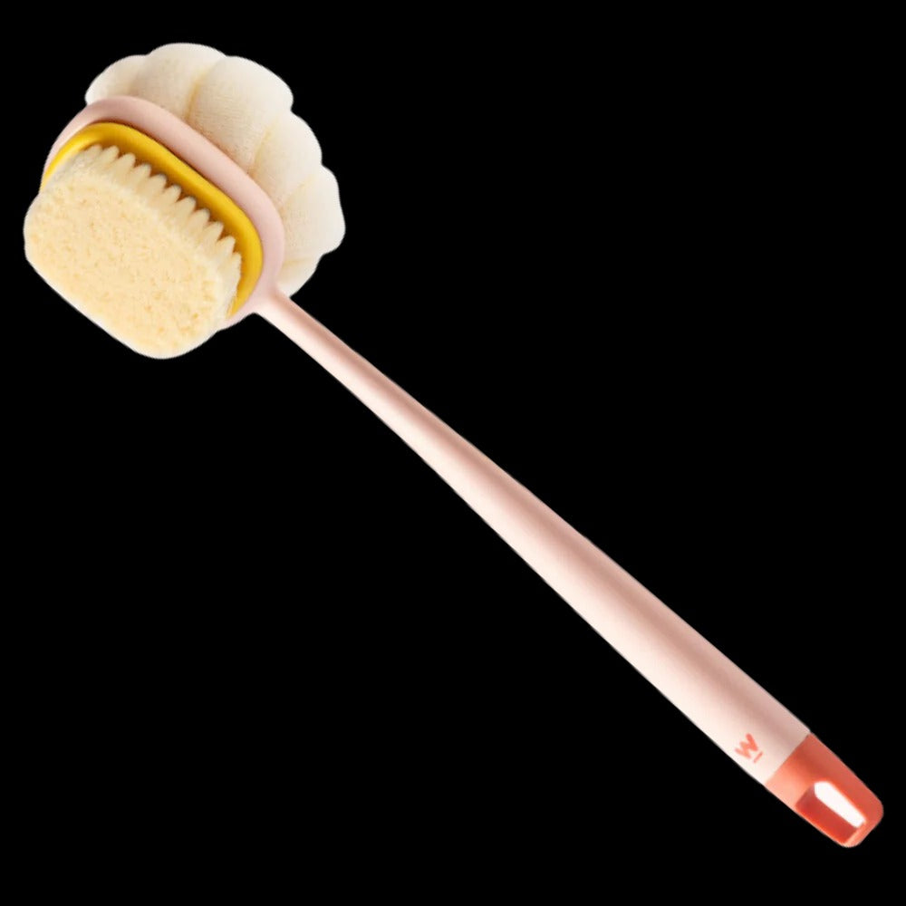 Long Handle Body Scrubber with Dual Sided Brush Head and Extended  Reach