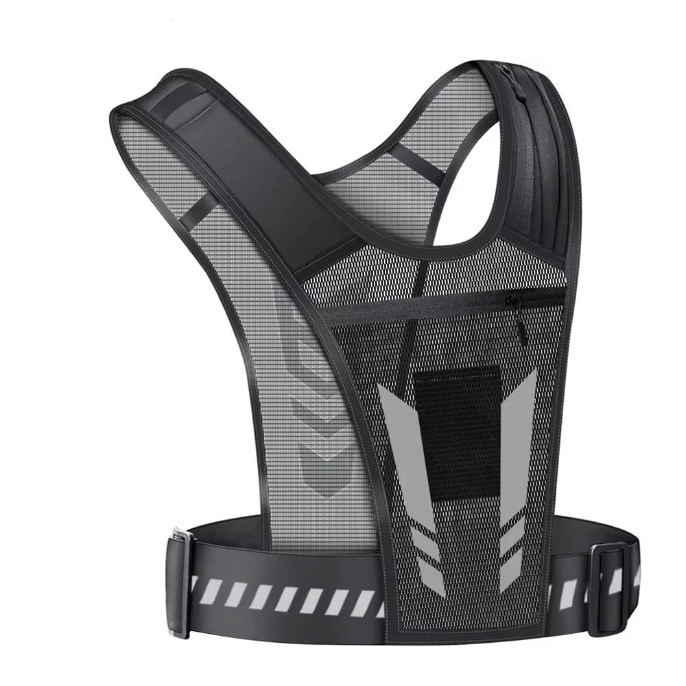 Phone Holder Vest With Adjustable Fit and Multi-Pocket Storage