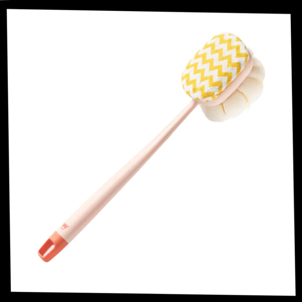 Long Handle Body Scrubber with Dual Sided Brush Head and Extended  Reach