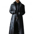 Mens Leather Coat with Full-Grain Exterior and Insulated Lining, Tailored Fit