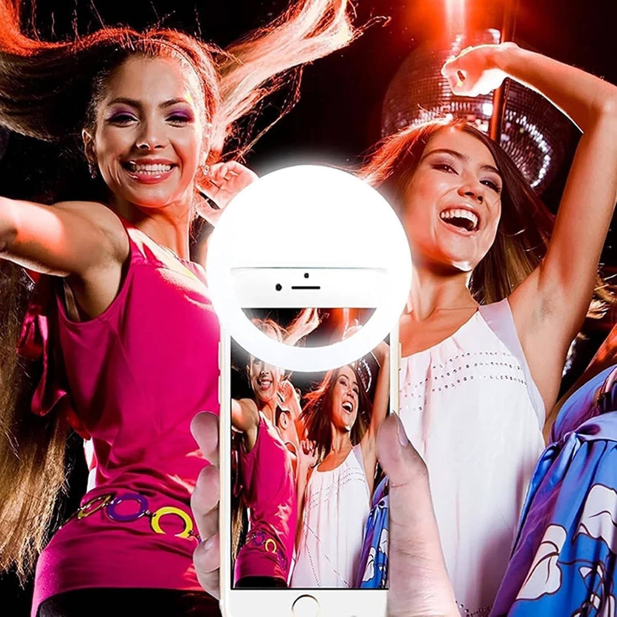 Portable Selfie Ring Light, Adjustable LED Lighting for Photos, Videos and Makeup