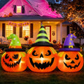 Inflatable Pumpkin Yard Display with Built-In LED Lights and Air Blower, 6 Feet Wide