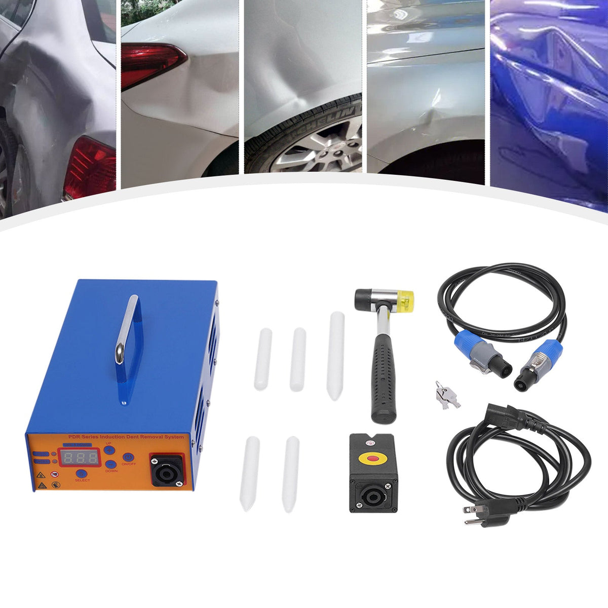 Magnetic Induction Dent Repair Machine with Digital Display and Insulated Heating  Tip