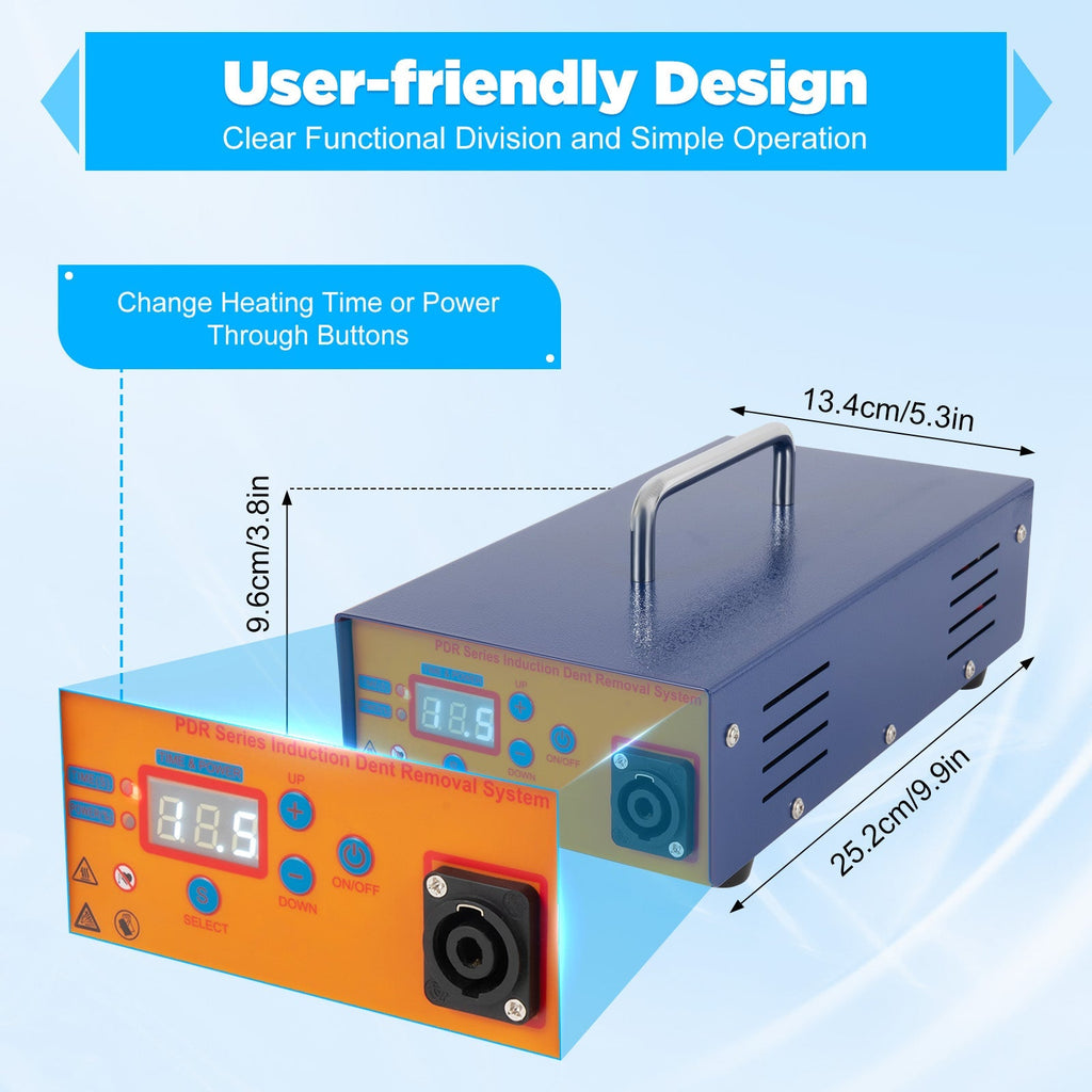 Magnetic Induction Dent Repair Machine with Digital Display and Insulated Heating  Tip