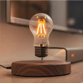 Levitating Lamp with Magnetic Floating Bulb and Walnut Wood Base, 50000 Hour  Lifespan