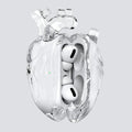 Protective Wireless Earphone Case with Anatomical Heart and Headphones Graphic Print